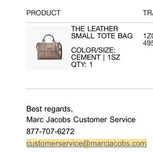 Marc Jacob’s authentic tote bag color “cement”